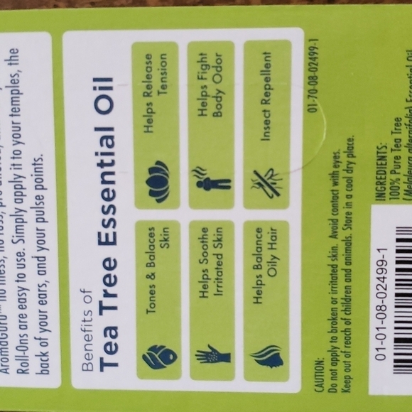 Tea tree oil roll on aromatherapy essential oil - Picture 4 of 4